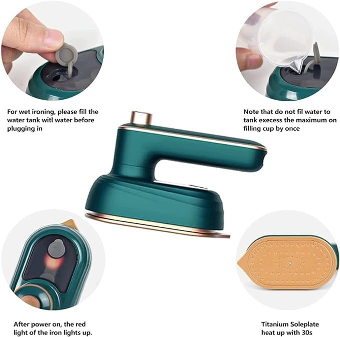Steam Iron – Foldable Design, Strong Steam Output, 160° Smooth Glide and Easy Daily Garment Care