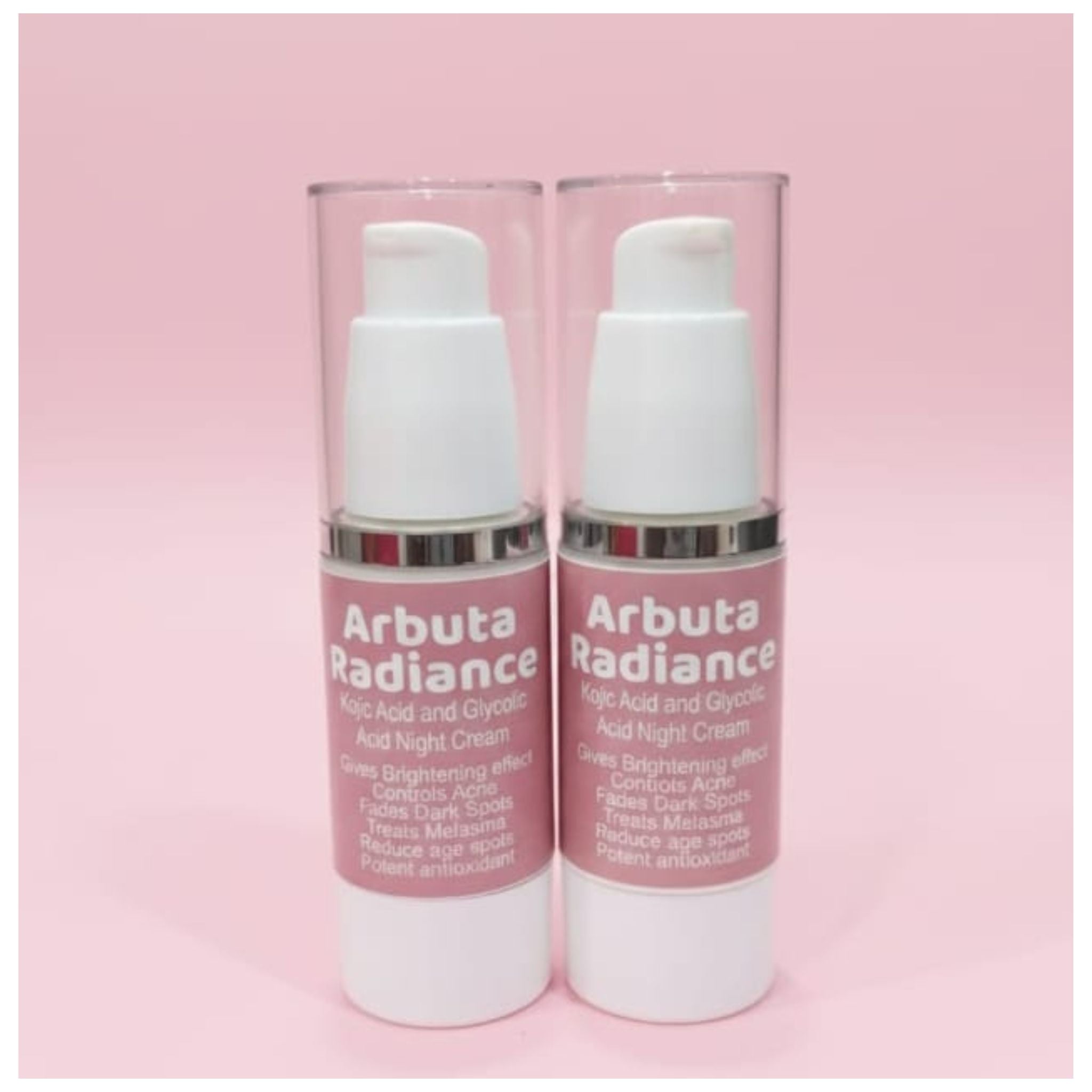 Arbuta Radiance Kojic & Glycolic Acid Night Cream – Skin Brightening, Dark Spot & Melasma Treatment