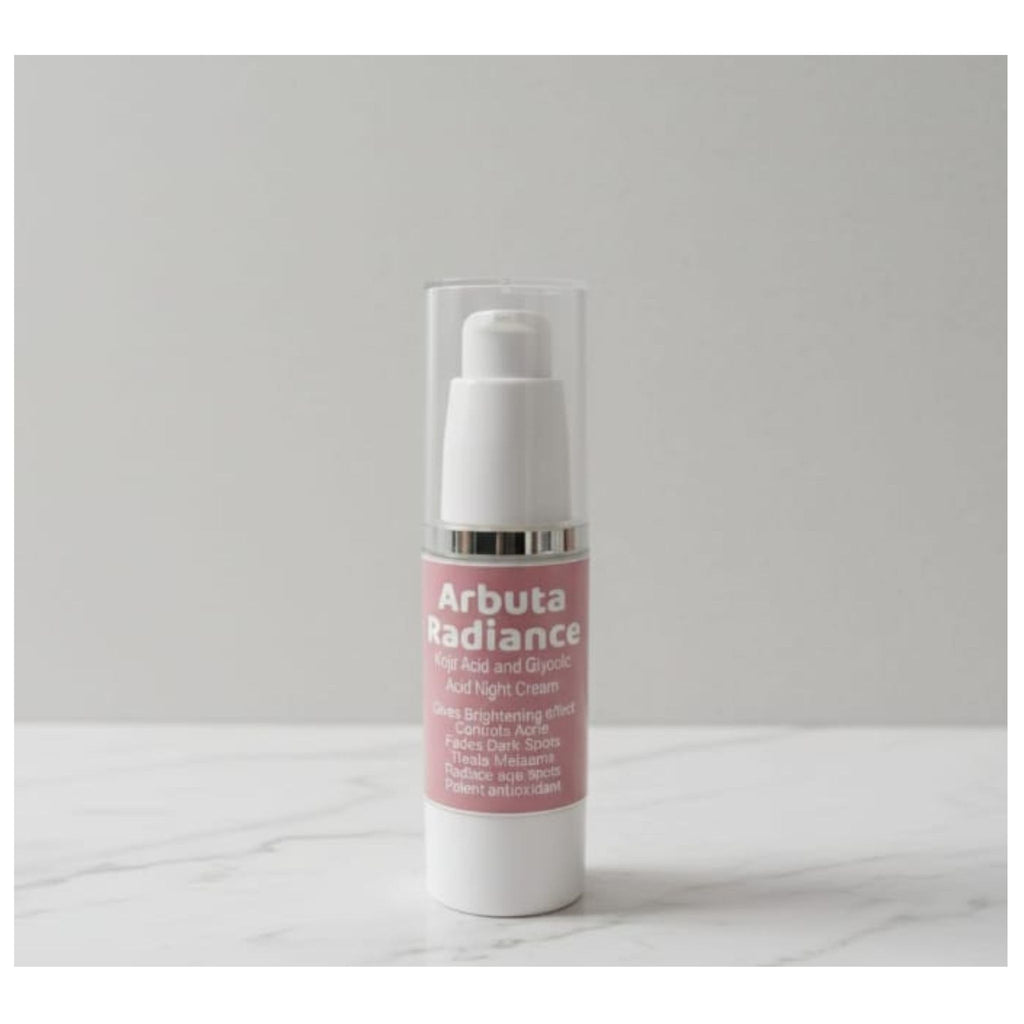Arbuta Radiance Kojic & Glycolic Acid Night Cream – Skin Brightening, Dark Spot & Melasma Treatment