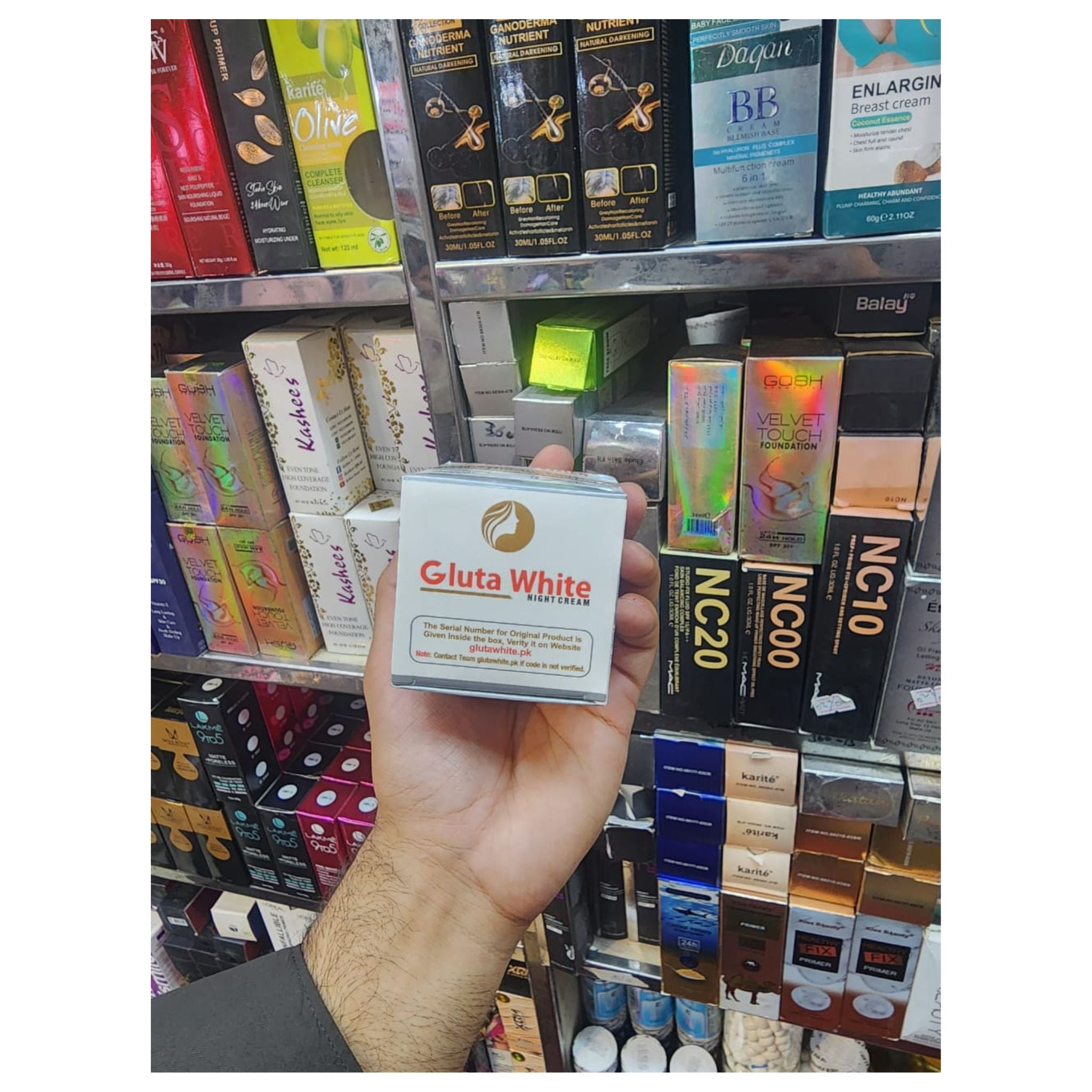 Gluta White Night Cream Extreme Strong Whitening And Anti-Aging Night Cream