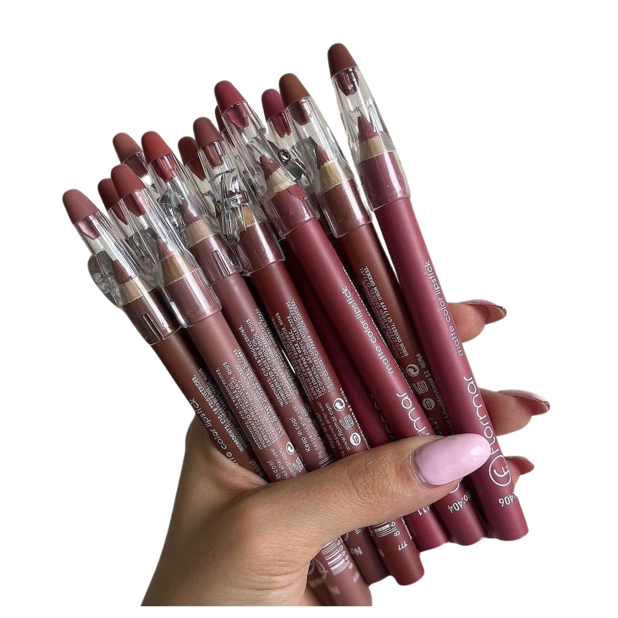 Flormar Waterproof Lip Pencil Set of 12
