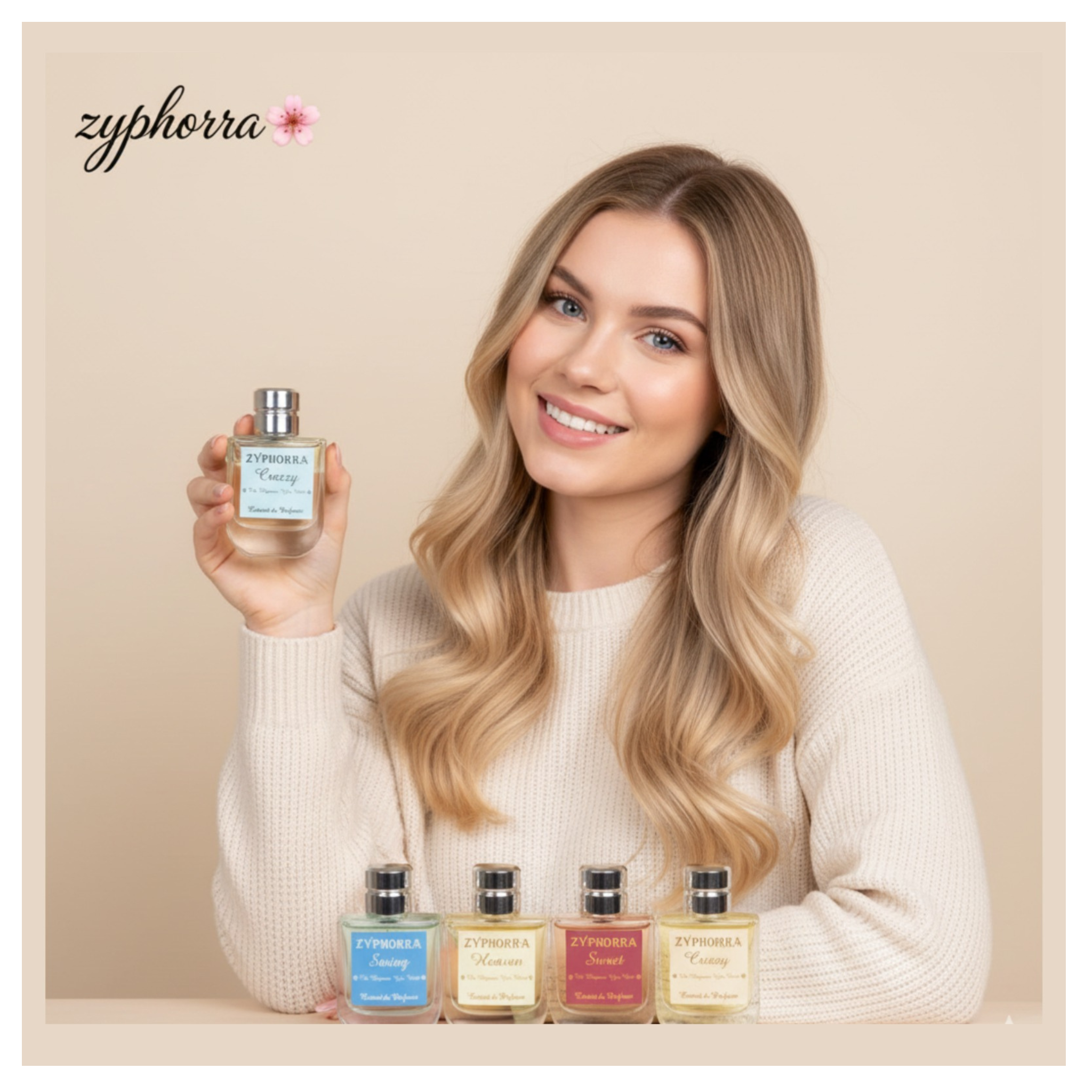 Discover Zyphorra 4-in-1 Perfume Collection – Heaven, Crazy, Sweet & AR Swing. Luxury floral fragrances, long-lasting elegance & premium quality for all.