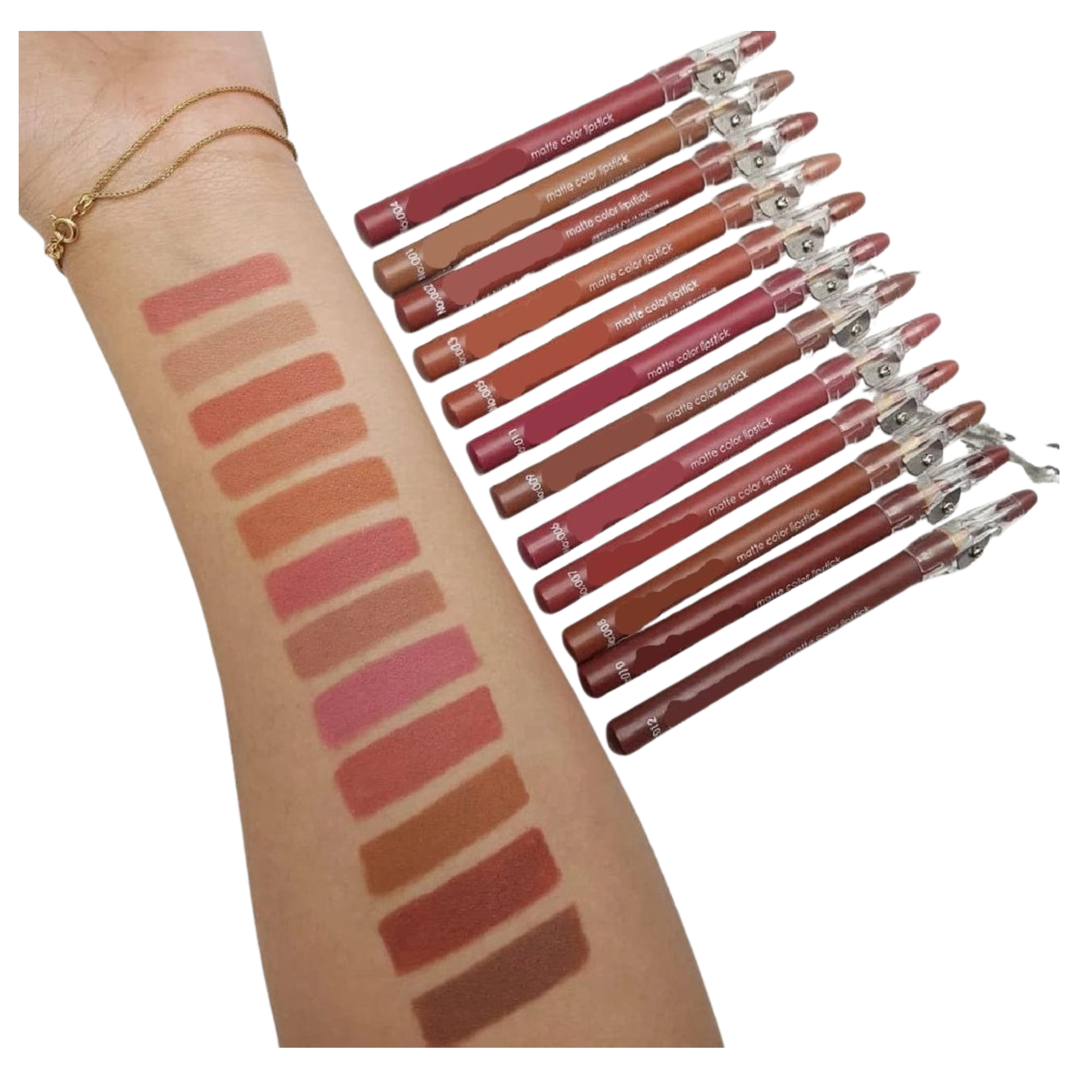 Flormar Waterproof Lip Pencil Set of 12