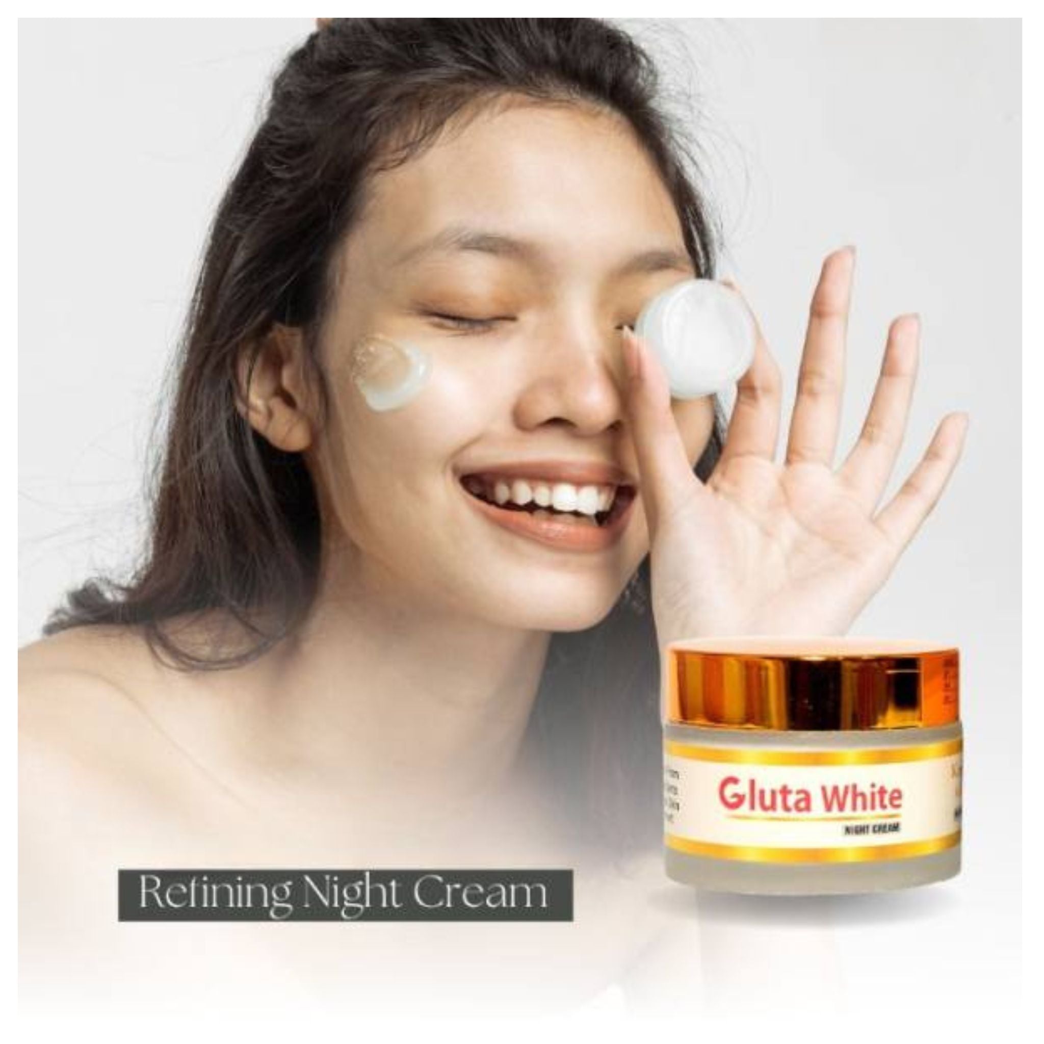 Gluta White Night Cream Extreme Strong Whitening And Anti-Aging Night Cream
