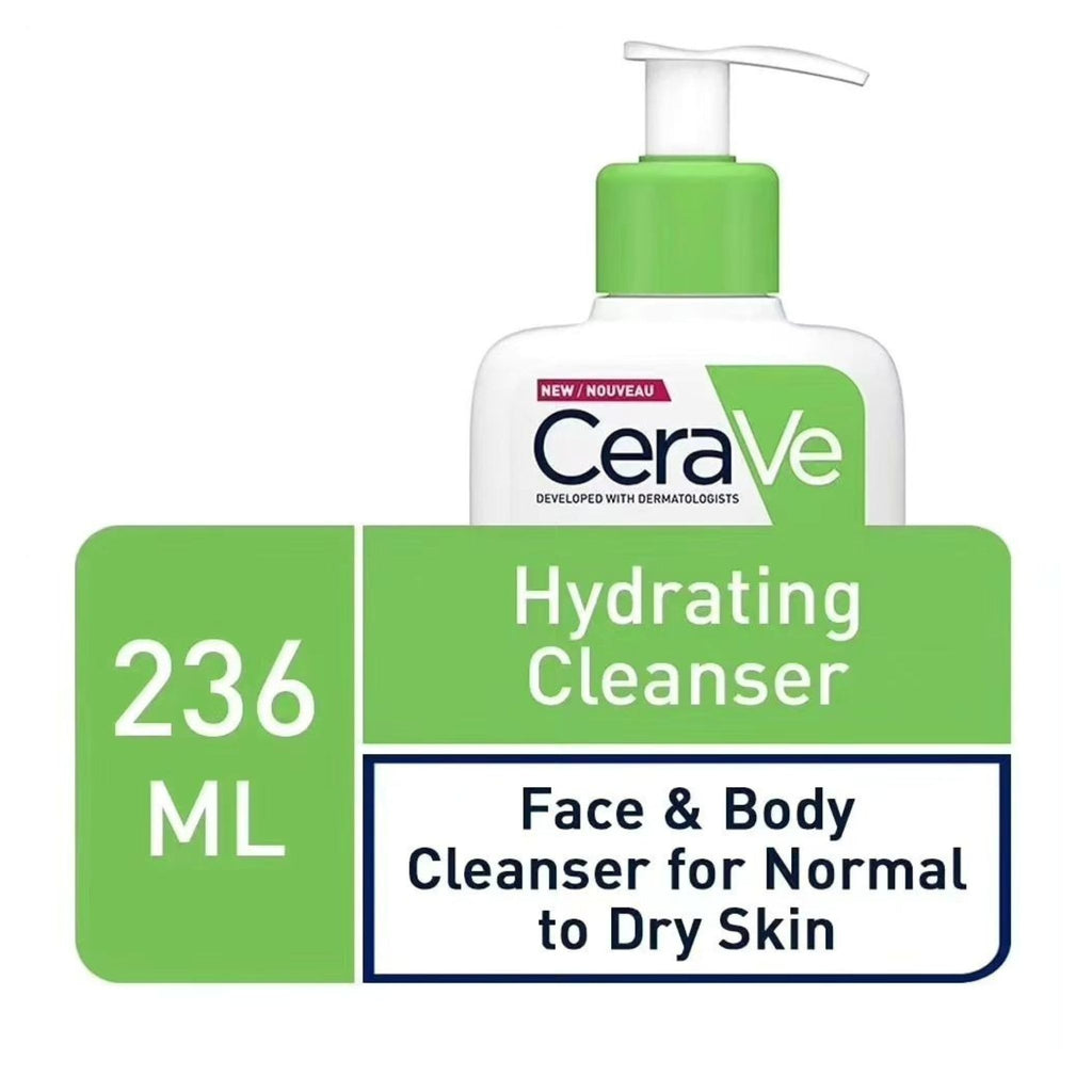 CeraVe Hydrating Facial Cleanser – With Hyaluronic Acid & Ceramides, Moisturizing Face Wash for Normal to Dry Skin (236ml)