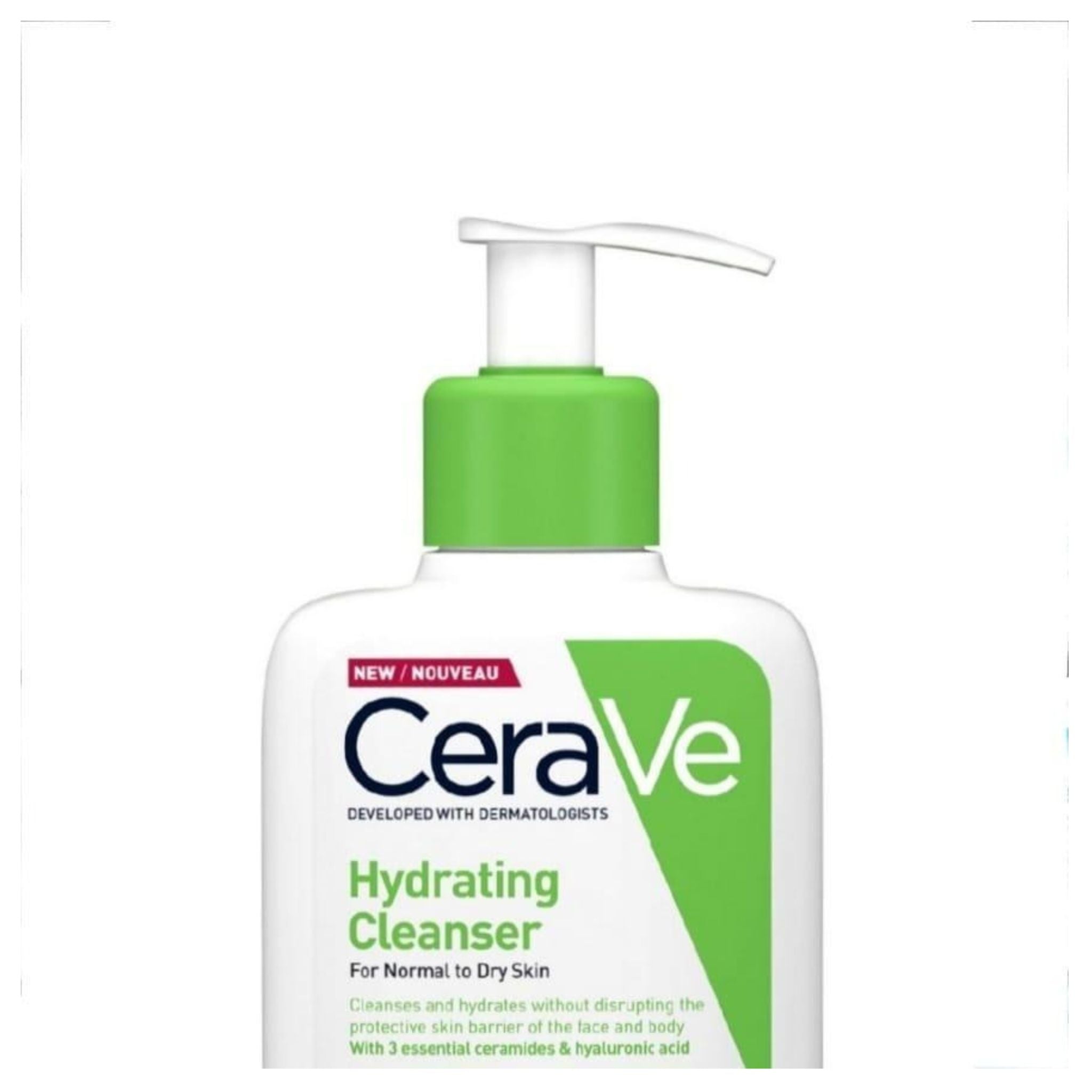 CeraVe Hydrating Facial Cleanser – With Hyaluronic Acid & Ceramides, Moisturizing Face Wash for Normal to Dry Skin (236ml)