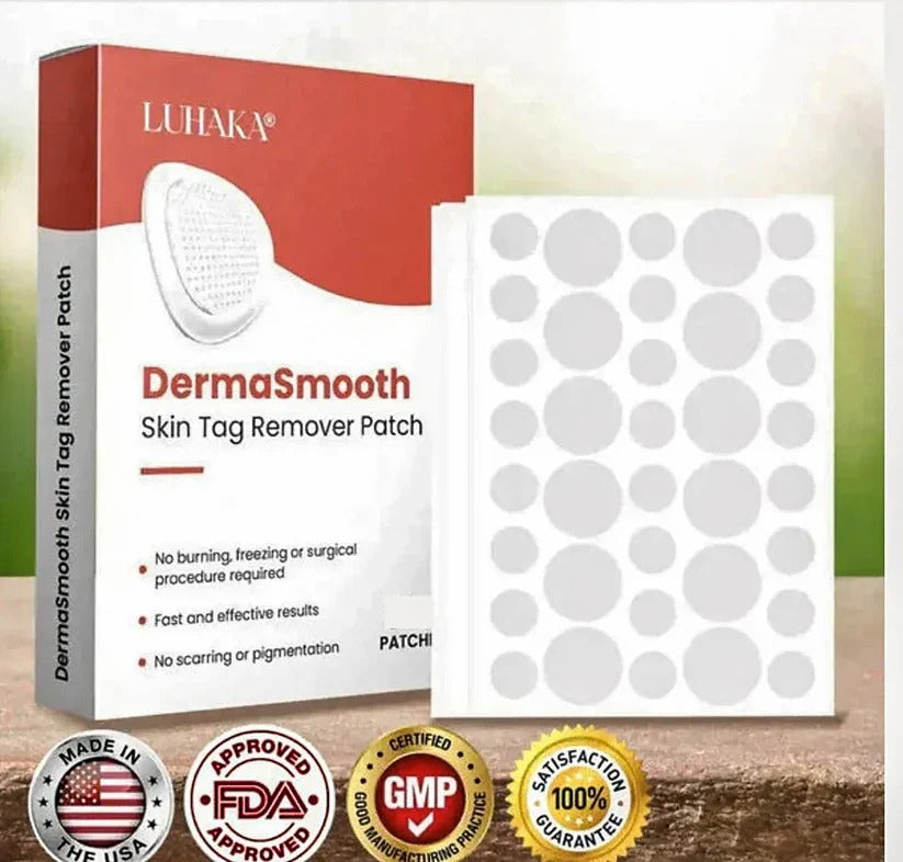 DermaSmooth Skin Tag Remover Patches – Fast, Safe, Painless Removal for Skin Tags and Moles with No Scars or Discoloration