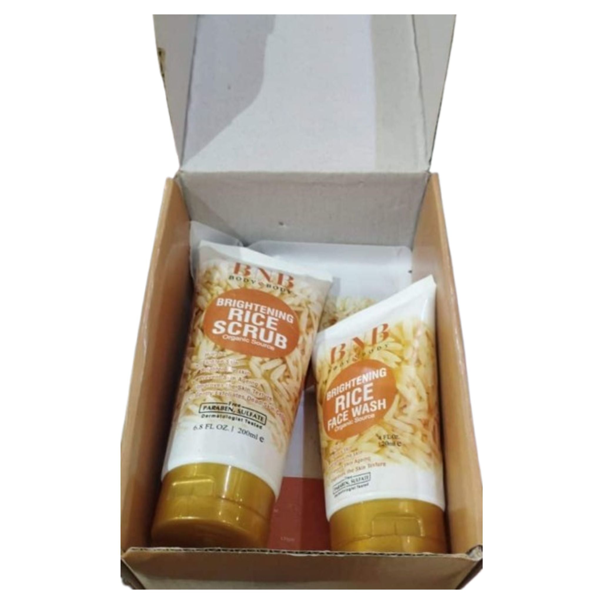 Bnb Whitening Rice Extract Bright & Glow Kit